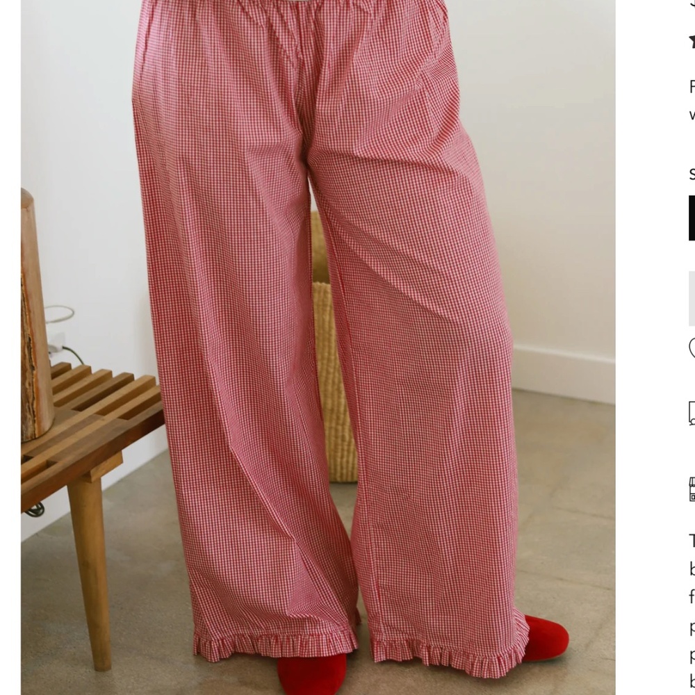 Sonderhaus Boxer Pant - Red Gingham